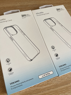 Vokamo沃卡曼透明磁吸双料防刮防摔手机壳iPhone15plus抗菌14Plus透明套