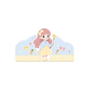 榻榻米软包墙围女孩儿童房可爱床头靠背软包卡通防撞墙贴护墙挡板