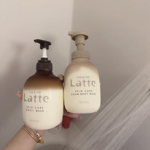 日本肌美精latte泡沫沐浴露温和