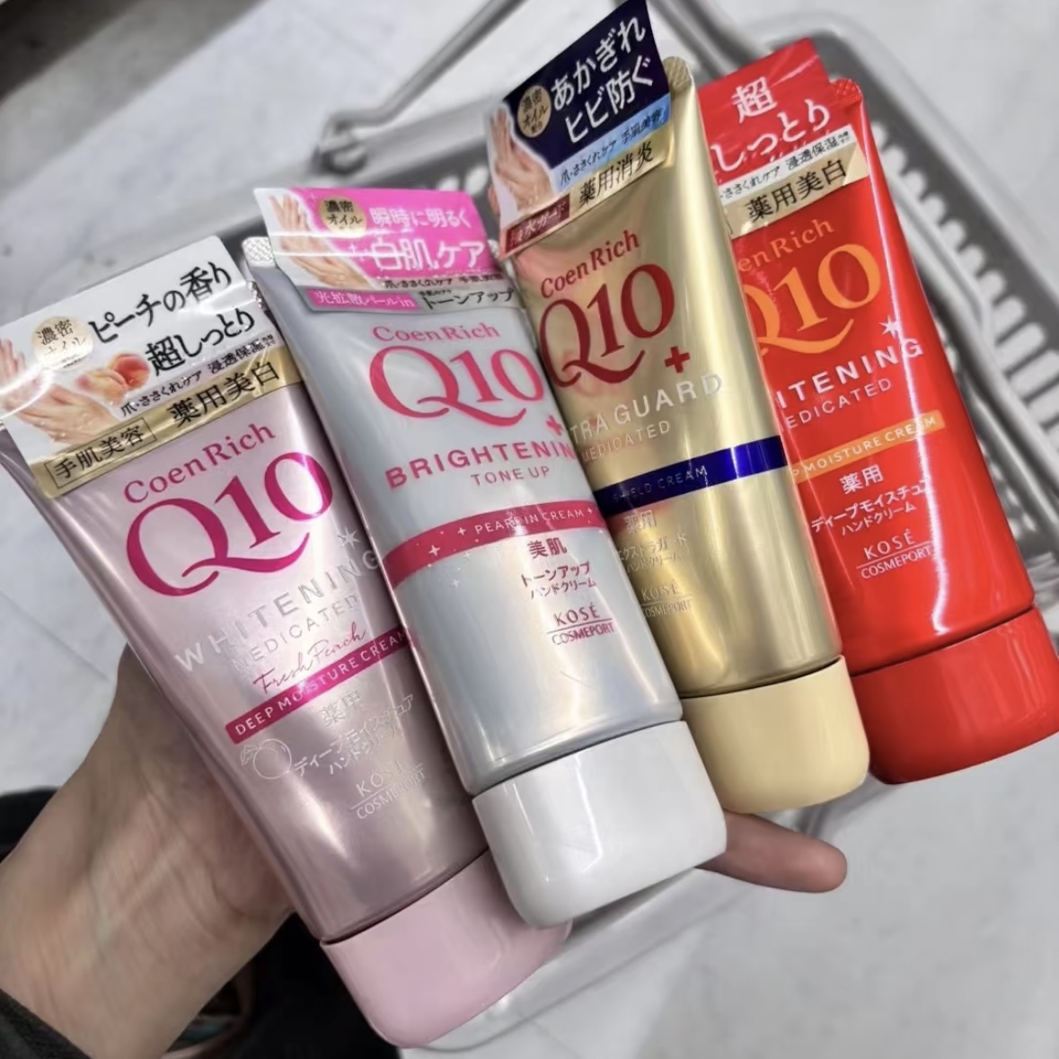 现货！日本采Kose高丝Q10保湿护手霜CICA补水夜间修护滋润60g/80g