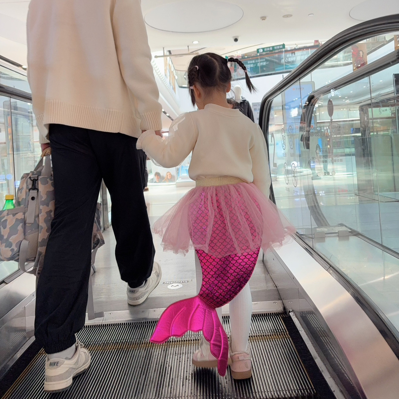 女童美人鱼尾蓬蓬纱裙