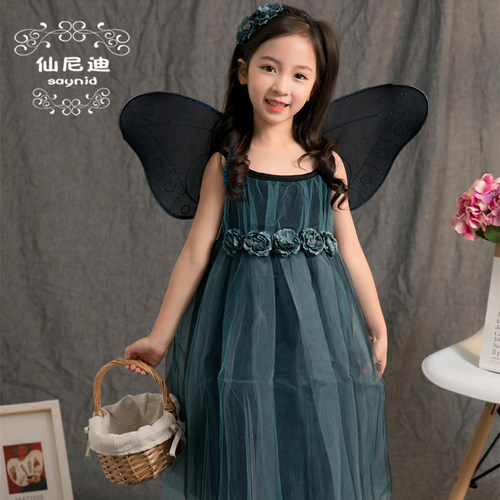 女童公主裙花仙子cosplay演出服