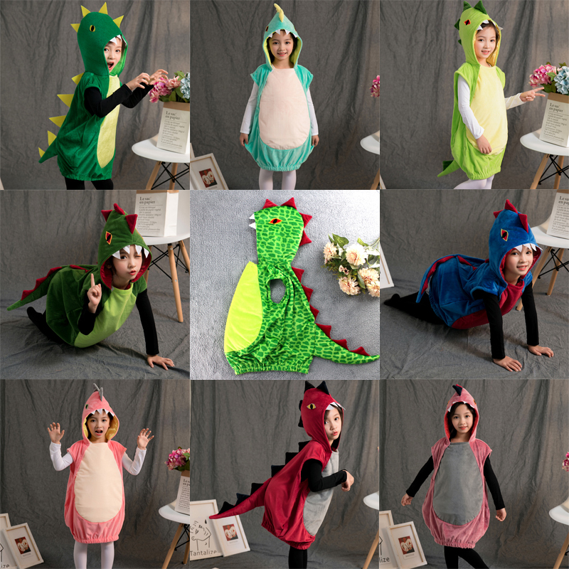 元旦儿童演出服卡通动物恐龙衣服男女宝宝圣诞节cosplay表演服装