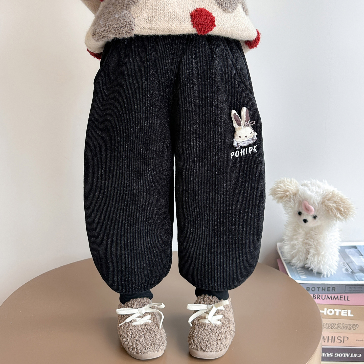 儿童加绒加厚棉裤女童洋气时髦休闲裤冬季新款女宝宝一体绒裤子,童装/婴儿装/亲子装,儿童运动裤,淘宝优惠券,粉丝福利购,淘宝优惠卷