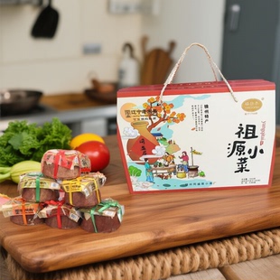 锦州特产杨启泰祖源小菜六篓礼品盒装辽宁送人虾油小黄瓜腌制虾油