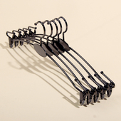 店金属加粗防滑内衣挂 内裤 文胸架子女士黑色夹子 内衣架服装 包邮