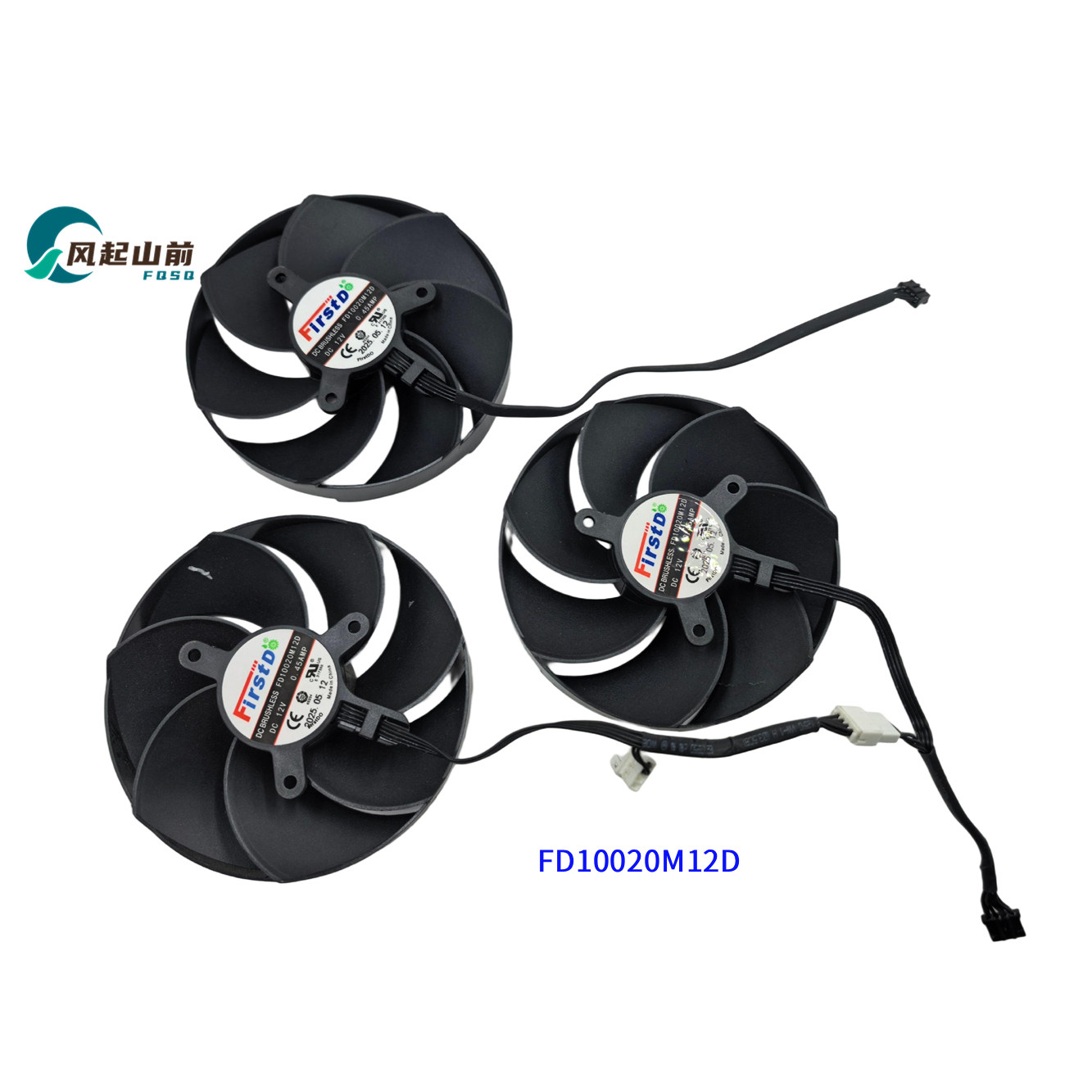 适用于 PNY RTX4080S 4090 VERTO Triple Fan显卡风扇FD10020M12D