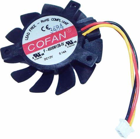 适用Cofan 40x40x8 mm DC12v 0.14A Fan F-4008M12B-IV风扇