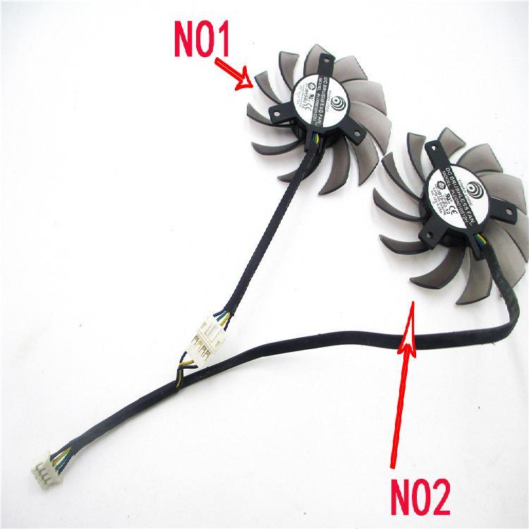 适用PLD08010S12H ASUS GTX 1050 NVIDIA GTX 560 260x R270X风扇