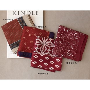 重磅丝绒棉小方巾丝巾女秋冬68cm薄款高级感百搭通勤护颈纱巾围巾