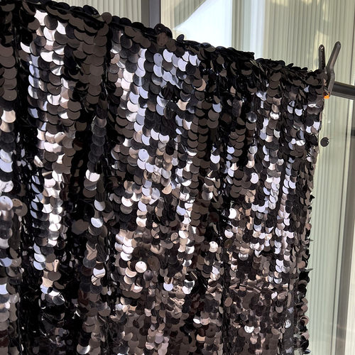 加密鱼鳞片拍摄门帘服装布料面料
