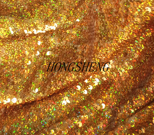 5mm七彩金色金色亮片布料面料礼服服装鱼鳞片珠片绣布料