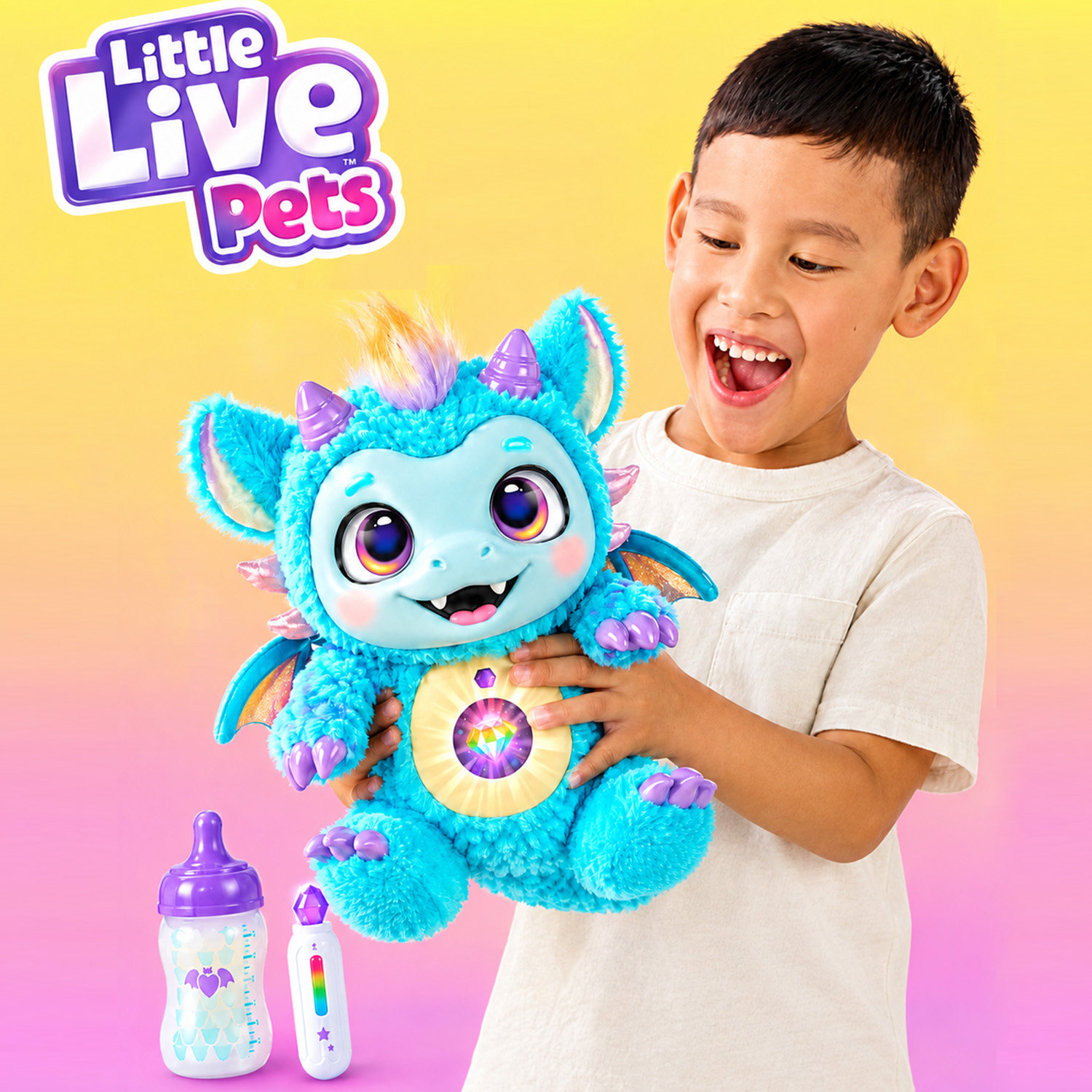 美版Little live pets魔法小龙电动互动声光智能毛绒玩偶儿童玩具