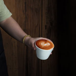 日式陶瓷拿铁澳白咖啡杯简约猪口杯dirty拉花杯哑光精致杯子220ml