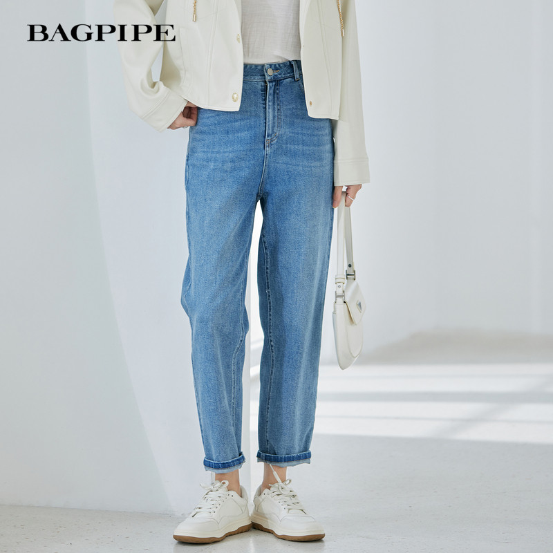 风笛2025春季新款梨形友好牛仔裤女休闲百搭宽松显瘦九分裤,女装/女士精品,牛仔裤,淘宝优惠券,粉丝福利购,淘宝优惠卷