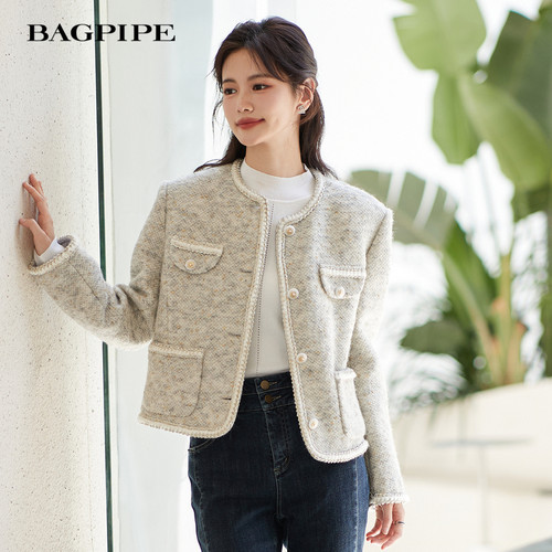 风笛2024冬季新款法式小香风