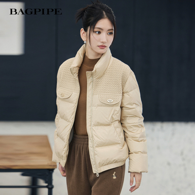 风笛2024冬季新款90白鹅绒羽绒服