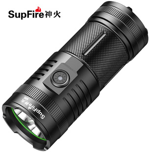 SupFire神火M6强光手电筒远射Type-c充电式探照灯超功率亮户外LED