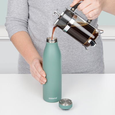 sistema新西兰彩色男女不锈钢保温杯运动时尚学生上班族随手泡茶