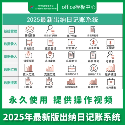 出纳日记账Excel表格软件公司内账收支管理系统