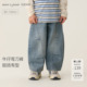 新款 子2026年春装 560035 宝宝裤 马克珍妮挺括有型男女童牛仔弯刀裤