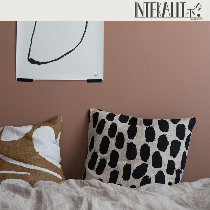 瑞典进口ins爆款北欧棉麻手绘黑白点点抱枕套靠垫Fine Little Day,居家布艺,靠垫/抱枕,淘宝优惠券,粉丝福利购,淘宝优惠卷