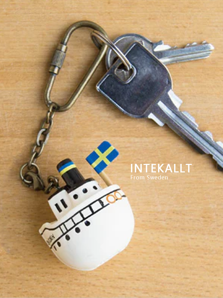 现货北欧Lisa Larson钥匙扣中古经典日本联名周边挂件包包挂饰