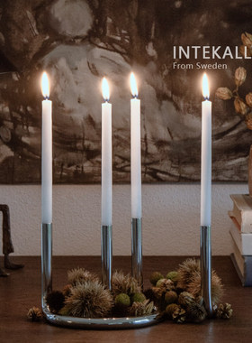 北欧ArchitectMade双子星烛台ins风浪漫餐厅茶几家居装饰摆件