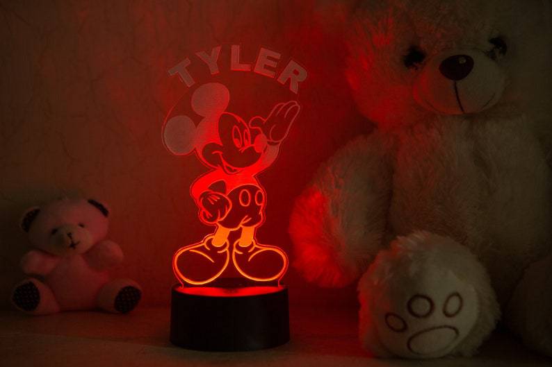 亚马逊跨境爆款mouse老鼠3D台灯USB立体LED小夜灯创意礼品灯
