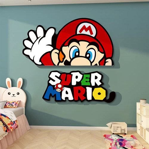 博尼亚儿童房雪弗板立体墙贴