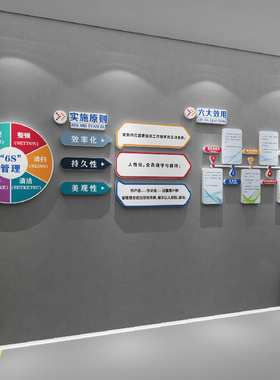 工厂安全生产车间标语办公室墙面