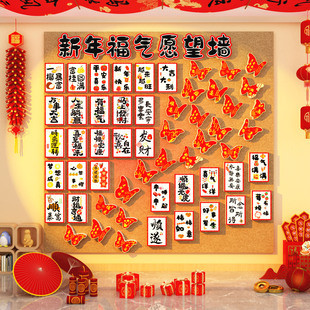 2026过马新年中国传统节日元旦墙春节布置幼儿园环创教室场景材料