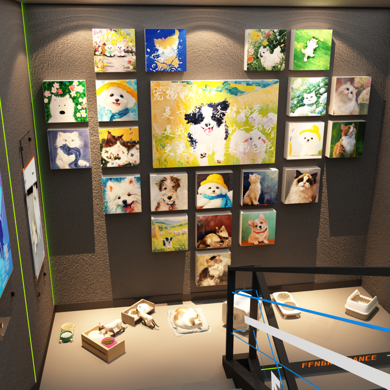 网红打卡宠物店墙面装饰医院背景形象氛围布置用品玻璃广告贴纸画,家居饰品,文化墙贴,淘宝优惠券,粉丝福利购,淘宝优惠卷