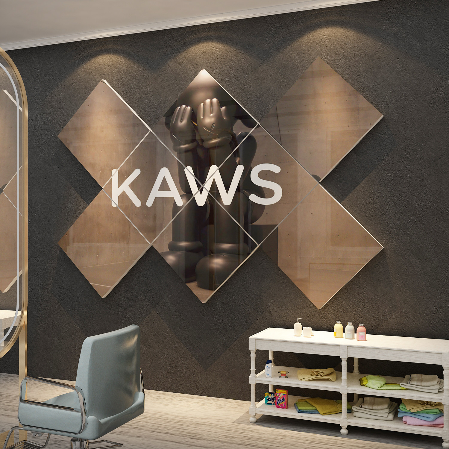 美发网红拍照区布置理发店吧台墙面发廊背景形象装饰品摆件高级感,家居饰品,软装墙贴,淘宝优惠券,粉丝福利购,淘宝优惠卷