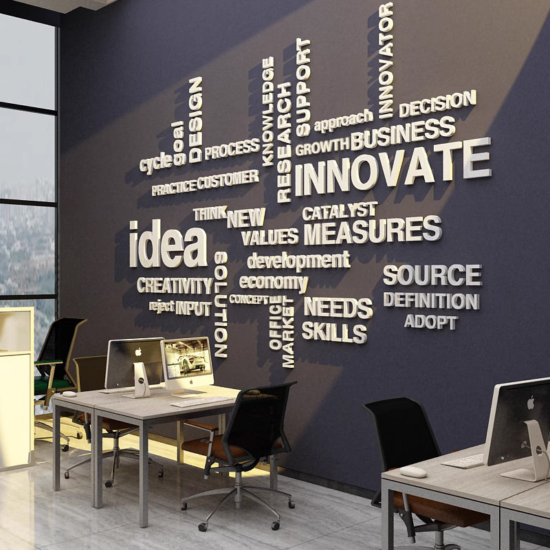 办公室装饰氛围布置企业文化墙面贴公司励志标语外贸背景英文字母,家居饰品,软装墙贴,淘宝优惠券,粉丝福利购,淘宝优惠卷