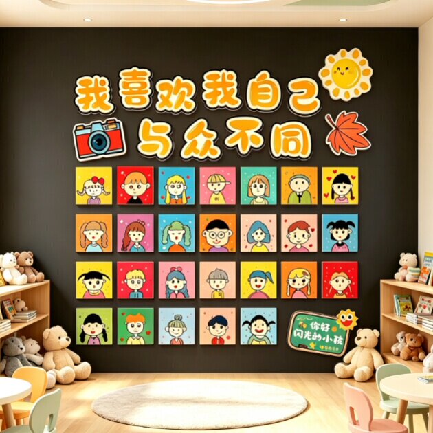 幼儿园环创主题形象墙贴