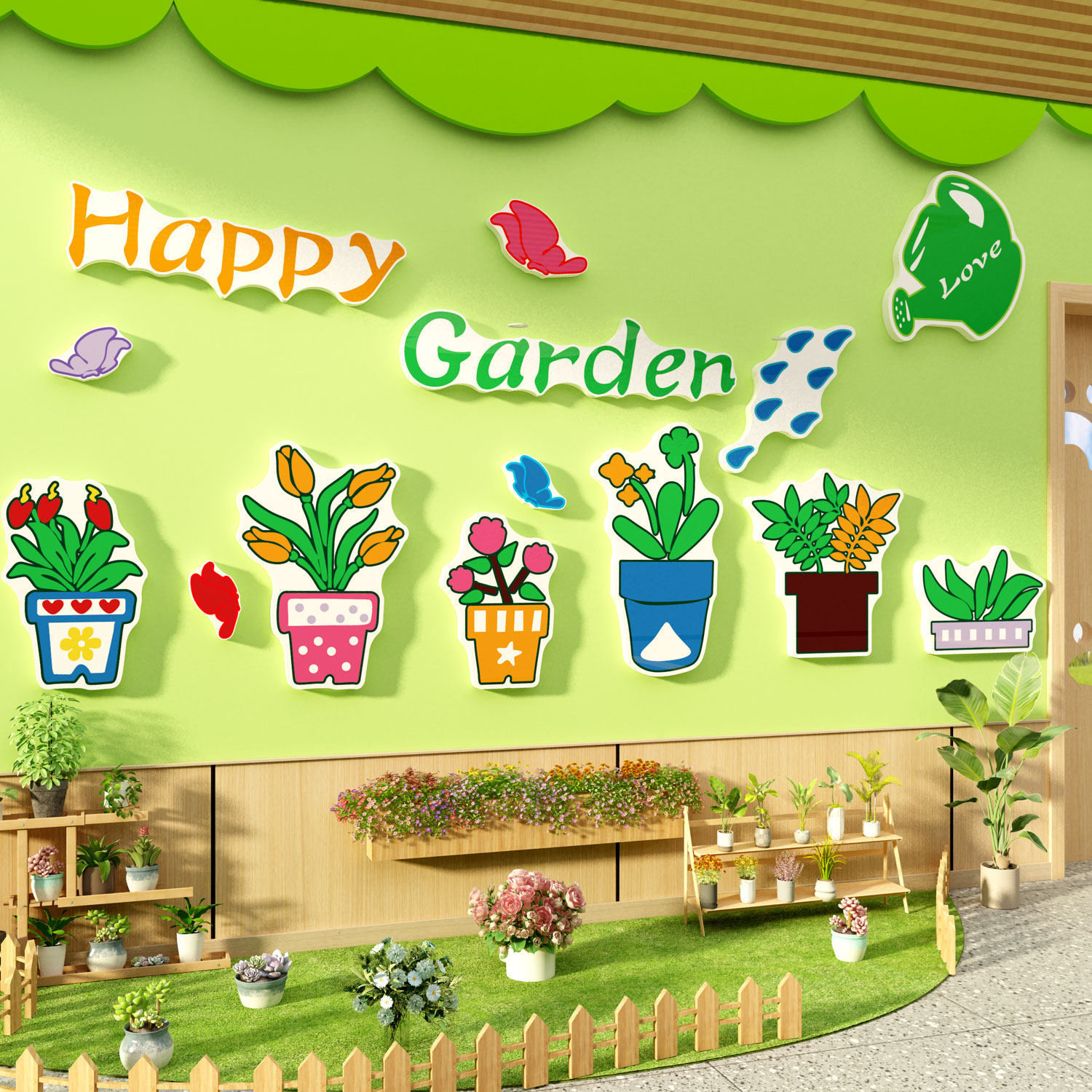 植物角墙面贴材料种树植节区布置幼儿园环创主题成品自然班级教室,家居饰品,文化墙贴,淘宝优惠券,粉丝福利购,淘宝优惠卷