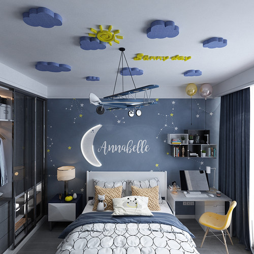 儿童卧室墙面装饰博尼亚