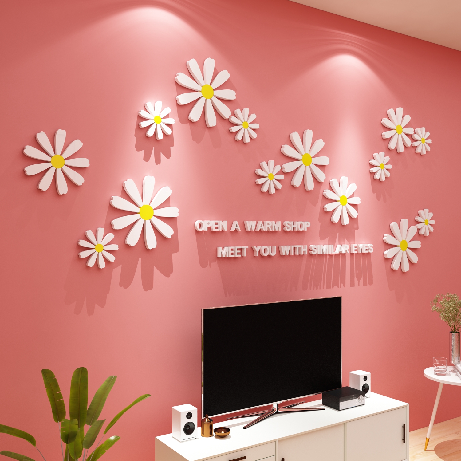 电视背景墙面客餐厅装饰卧室房间