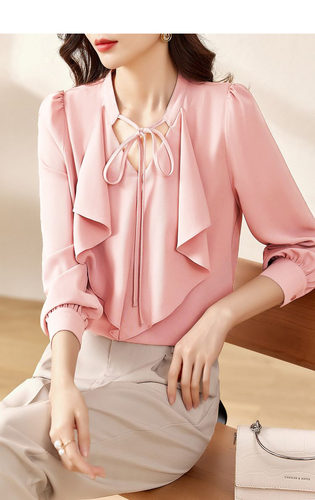 雪纺衬衫特大码女装显瘦时尚上衣