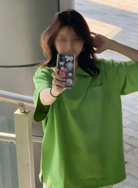 300斤特大码女装显瘦T恤polo衫