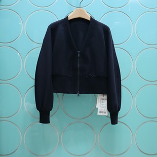 MRER莫乂义 专柜正品春季新款休闲风拉链V领卫衣短外套R5C30124