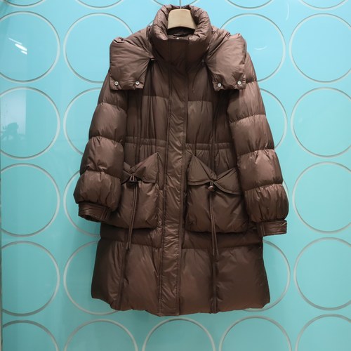 MRER莫乂义2025专柜正品冬季新款纯色连帽高领挡风羽绒服R3D08913
