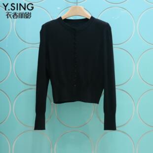 YSING衣香丽影专柜正品2026春季新款套头圆领羊毛衫YMS32401223