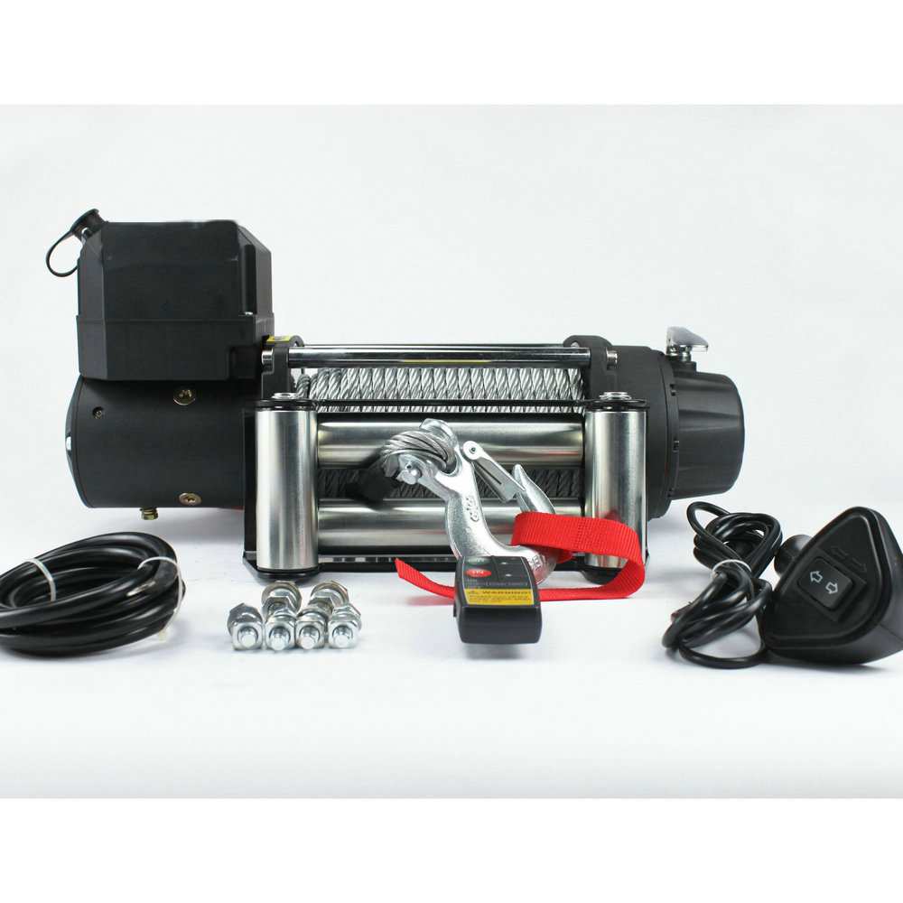 厂家直销12v/24v13000磅电动绞盘 越野车绞盘 自救脱困绞盘