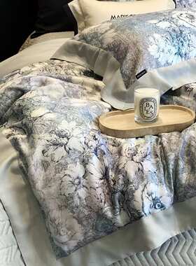 静奢高定细腻柔滑奶基米磨毛床盖四件套秋冬季保暖床品