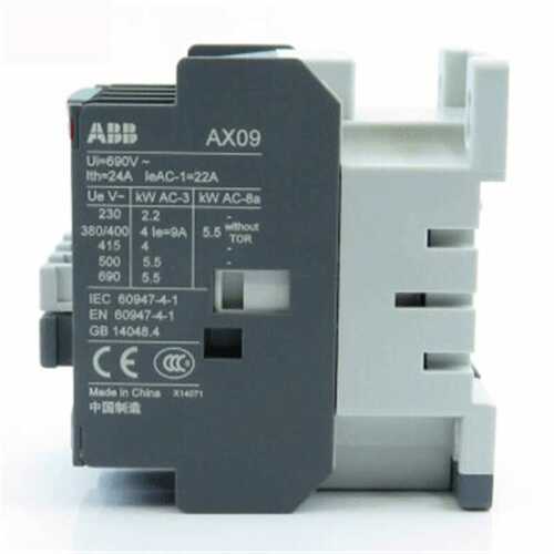ABB交流接触器AX12系列AX12-30-01-80/AX12-30-10-80等
