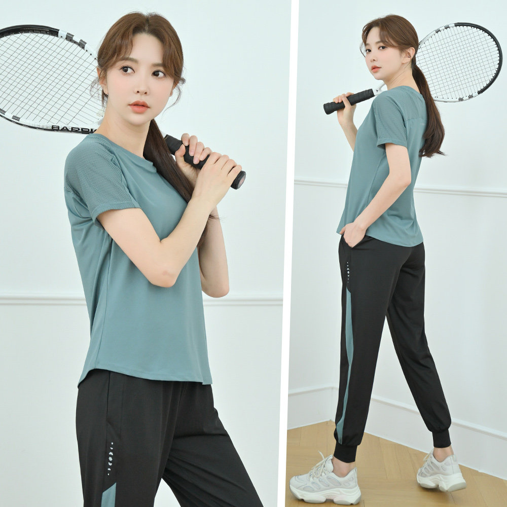 宽松薄款瑜伽服套装女2026夏季速干衣健身房运动晨跑步服大码显瘦