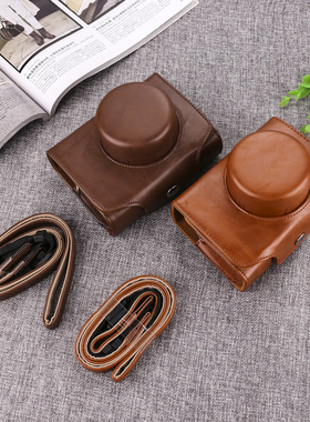 适用富士X20X30 X100V X70皮套松下LX100M2相机包尼康J5 ex10