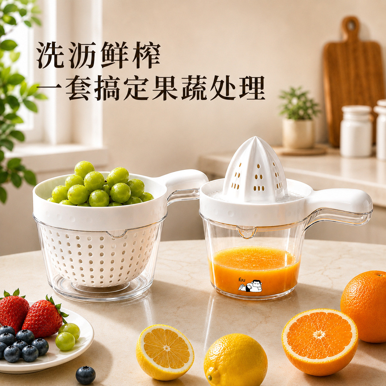 手柄榨汁器橙汁水果压榨汁机挤柠檬石榴神器挤压器压汁器手压式